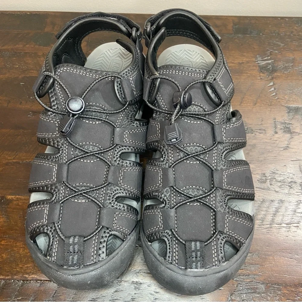 Khombu Men’s Travis Active Sandal Black Size 9